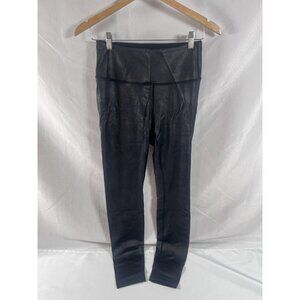 CRZ YOGA Faux Leather Leggings Black Size M 8/10